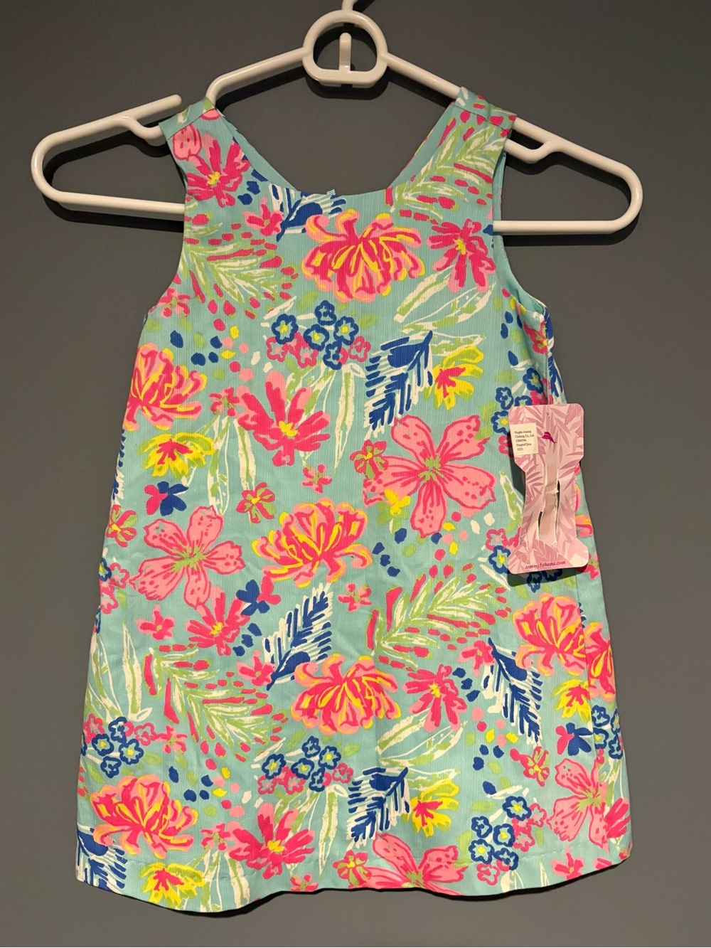 NWT Tommy Bahama Girls Size 4 Floral Dress Sleeveless 100% Cotton